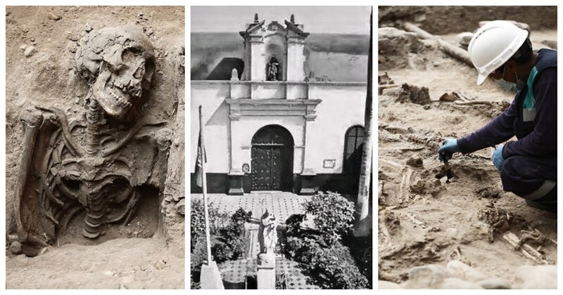 В Перу во дворе испанской больницы 16 века раскопали кладбище (27 фото)