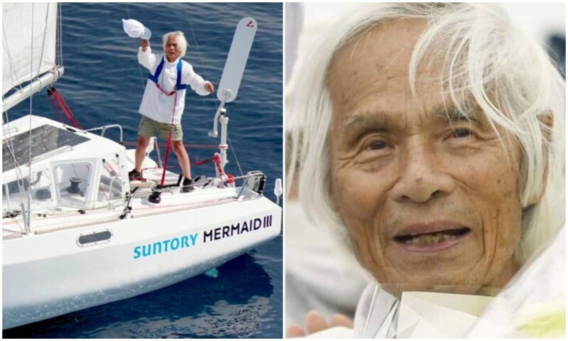 83-летний японец стал старейшим в мире человеком, переплывшим Тихий океан (14 фото + 1 видео)