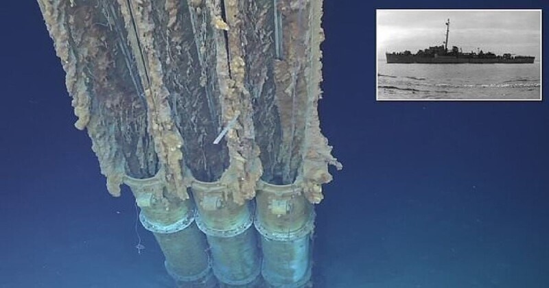 Обнаружен корабль, затонувший на рекордной глубине во время Второй мировой (5 фото + 1 видео)