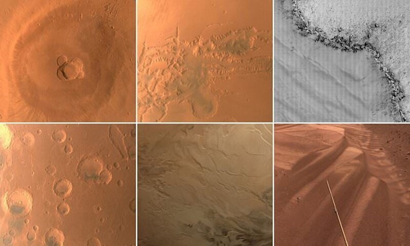Китайская межпланетная станция сделала впечатляющие фото Марса (12 фото)