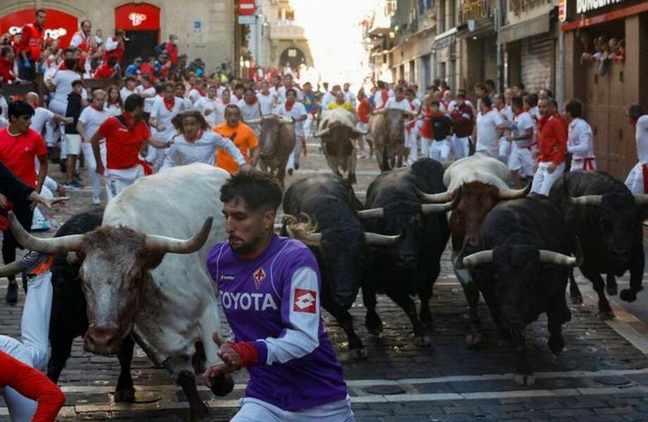 Как испанцы бегают от быков и как прошел главный фестиваль Памплоны (18 фото)