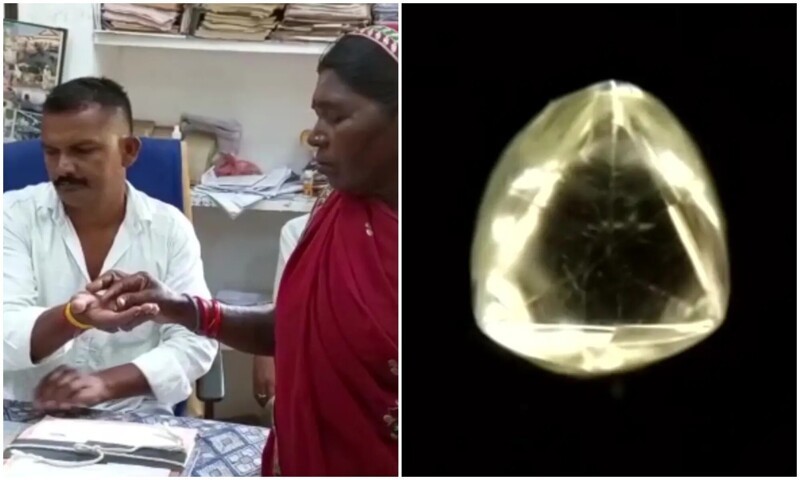 Индианка нашла алмаз в деревне - и собирается оплатить свадьбы детям (5 фото + 1 видео)