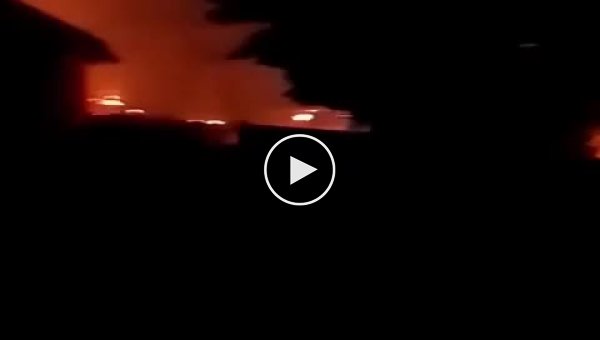 Видео ночных обстрелов Горского в Луганской области. Оккупанты как всегда, лупят по жилым районам