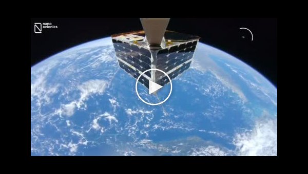 Микроспутник NanoAvionics MP42 прислал селфи-видео с орбиты