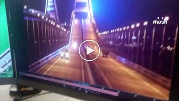 Подборка видео со взрывом на крымском мосту. 8 октября