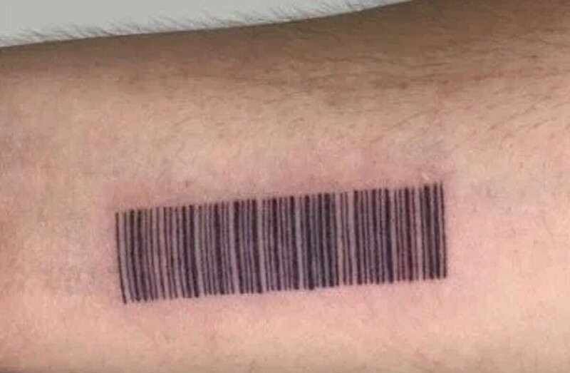 30 Barcode Tattoo Designs for Men [2024 Inspiration Guide] | Barcode tattoo,  Tattoo designs men, Cover tattoo