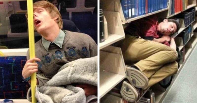 20 cases when sleeping people managed to catch in the most ridiculous form.  It's your own fault! (21 photos) » Nevsedoma