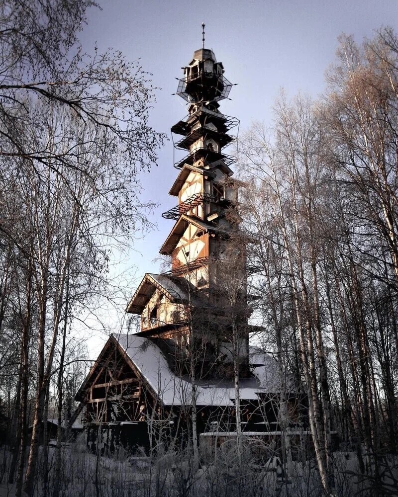 Деревянный небоскрёб: кто построил самый странный дом на Аляске (8 фото + 1  видео) » Невседома