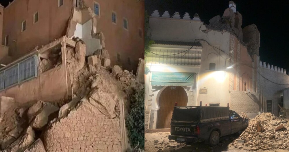 В Марокко произошло мощное землетрясение магнитудой 6.9 (4 фото + 12 видео)