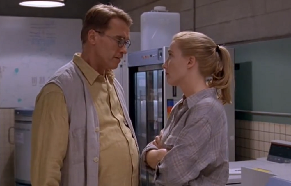 How they filmed the film "Junior" about a pregnant Schwarzenegger: 9