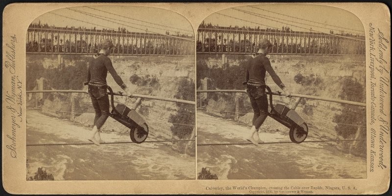 The incredible tightrope walker Charles Blondin (7 photos) » Nevsedoma