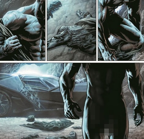 Иллюстраторы DC Comics в новом выпуске про Бэтмена показали его половой орган (2 фото)