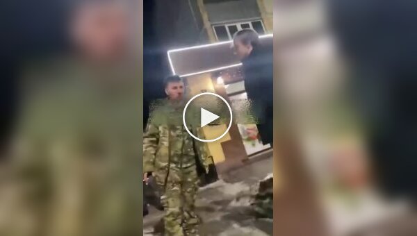 В России неизвестный избил оккупанта