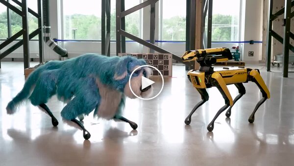 Boston Dynamics показала танцующего робота-пса в костюме собаки
