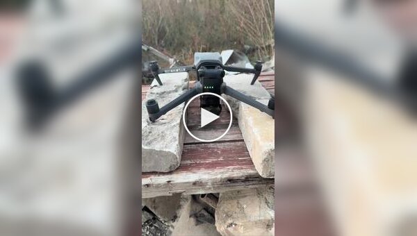 Неудачный взлет украинского дрона со сбросом гранаты, никто не пострадал