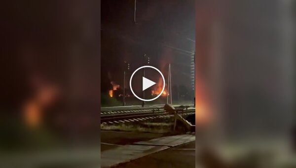 Ночная атака беспилотника на склад ГСМ в селе Юровка Краснодарского края