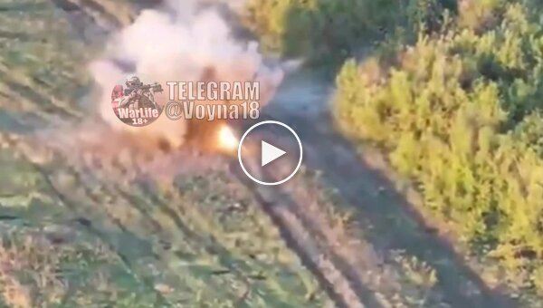 Подрыв российского мотоциклиста на мине на Бахмутском направлении